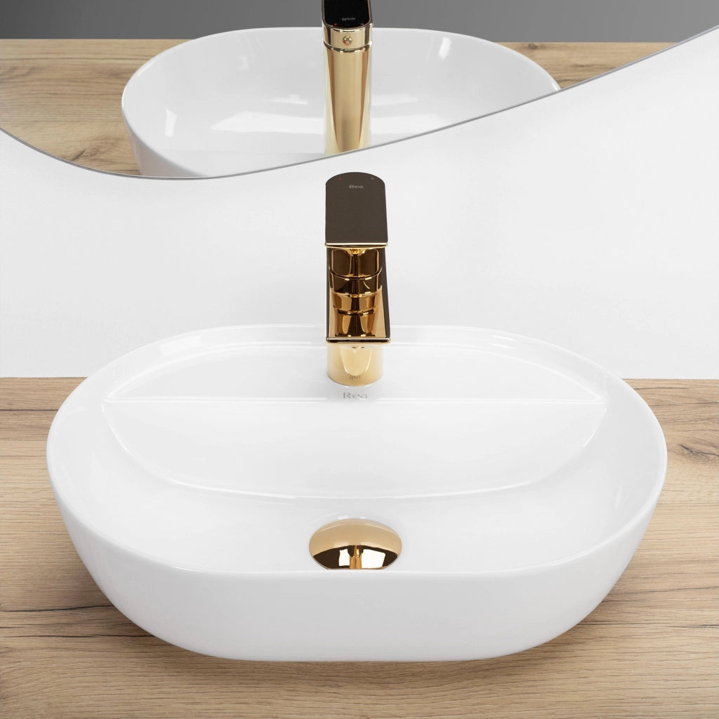 Lavabo Da Appoggio Rea Aura 42