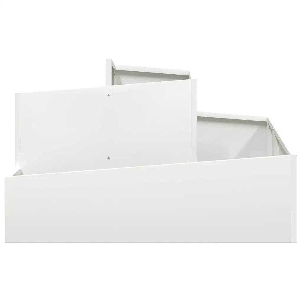 Fioriere | Cassetta per fiori | Vaso da giardino Bianco 80 x 80 x 50 cm