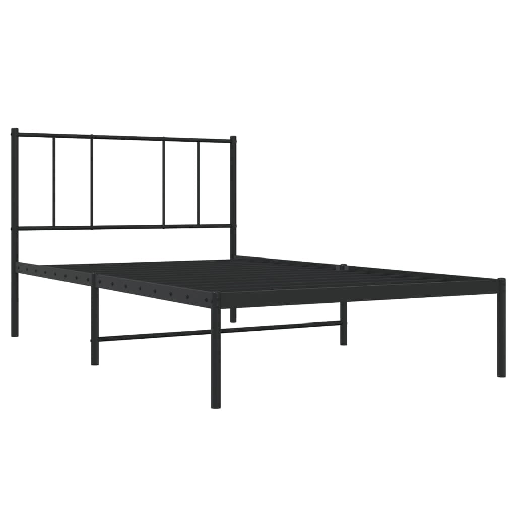 Giroletto con Testiera in Metallo Nero 107x203 cmcod mxl 129541