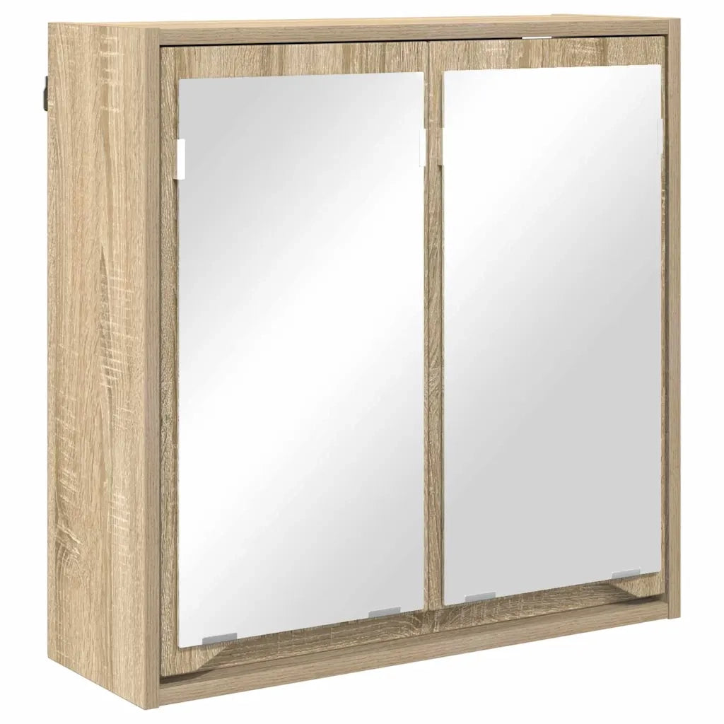 Mobiletto per specchio da bagno Rovere Sonoma 60 x 20 x 60 cm 888779