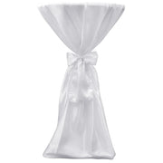 Copritavolo Bianco 60 cm con Fettuccia 2 pezzi CFW3763484