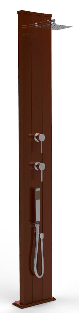 Doccia Solare da Esterno Giardino 40L Miscelatore e Doccetta Mobile Arkema Dada S Oro Van Gogh