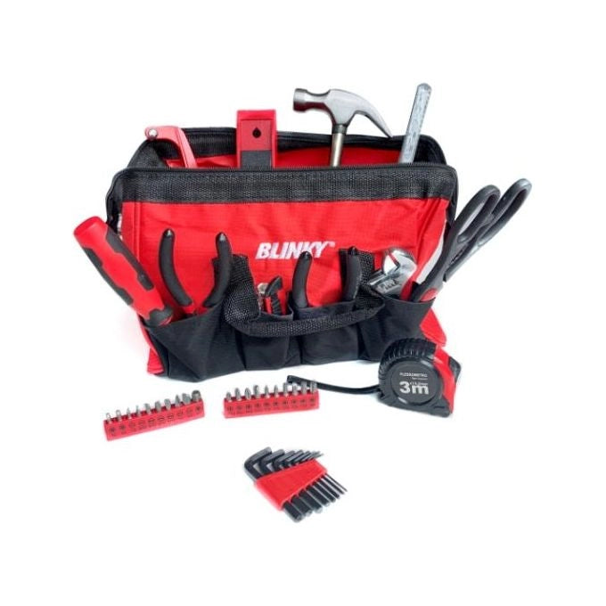 BLINKY 3646648 JOBY Set Utensili in Borsa 47 Pezzi colore Rosso