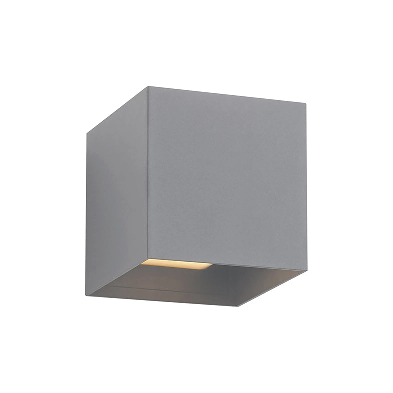 KADO Applique da parete per esterni biemissione colore Grigio, attacco E27, grado di protezione IP65, design moderno in alluminio - Rossini Group