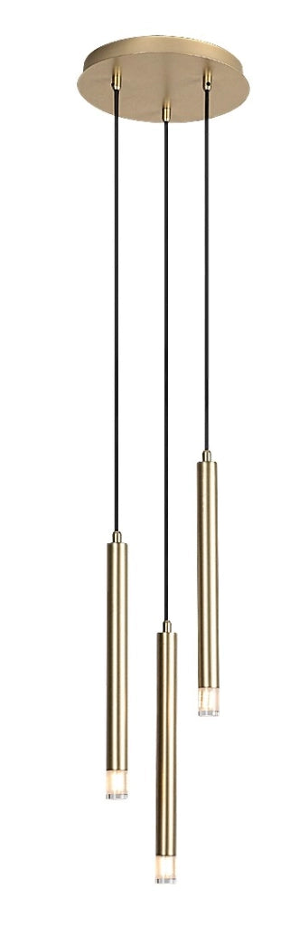 Lampada sospensione tonda moderna ottone Ramira 3xG9 Rabalux