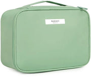 Borsa cosmetica per donne, borsa da toeletta per donne, grande borsa per trucco, borsa per trucco da viaggio per ragazze, borsa cosmetica, borsa per trucco (verde menta)