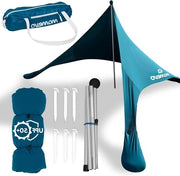 Tenda da Spiaggia per Due con Zonario UV Resistente UPF50+ (fino a 2 persone colore Petrol)
