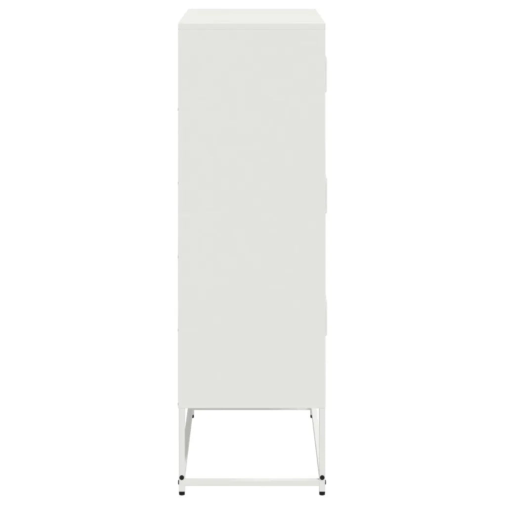 Credenza | Madia | Buffet da pranzo | Armadio da pranzo Bianca 68,5x38,5x123,5 in Acciaio