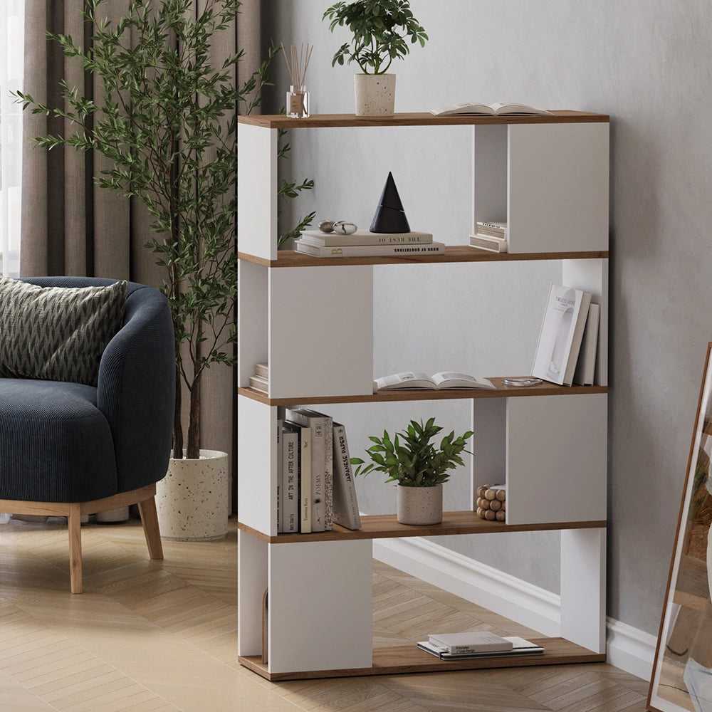 Vicco Divisorio per ambienti Rovere bianco/dorato 80 x 124.5 cm