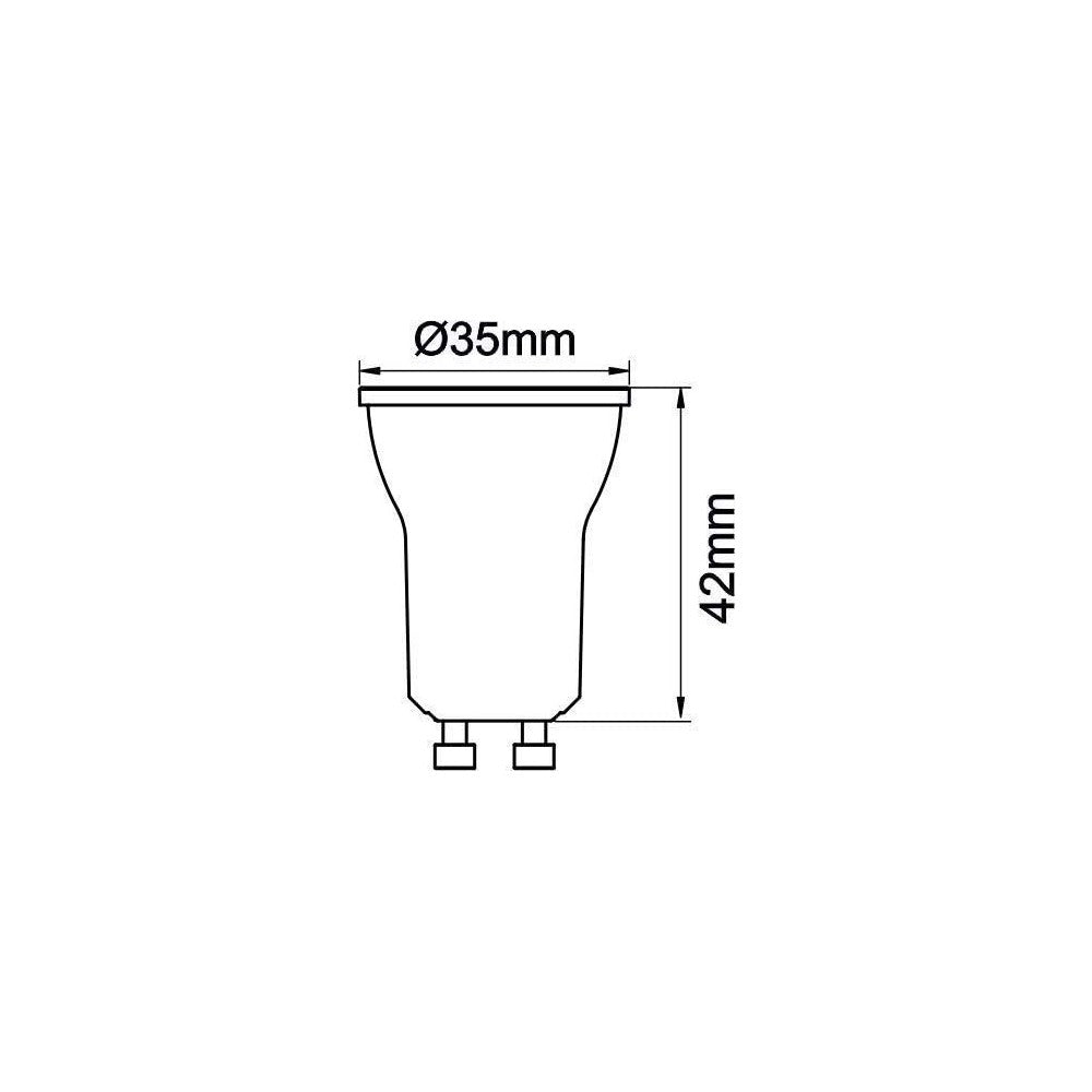 Faretto a led GU10 4W 60 d. 35mm 4000K