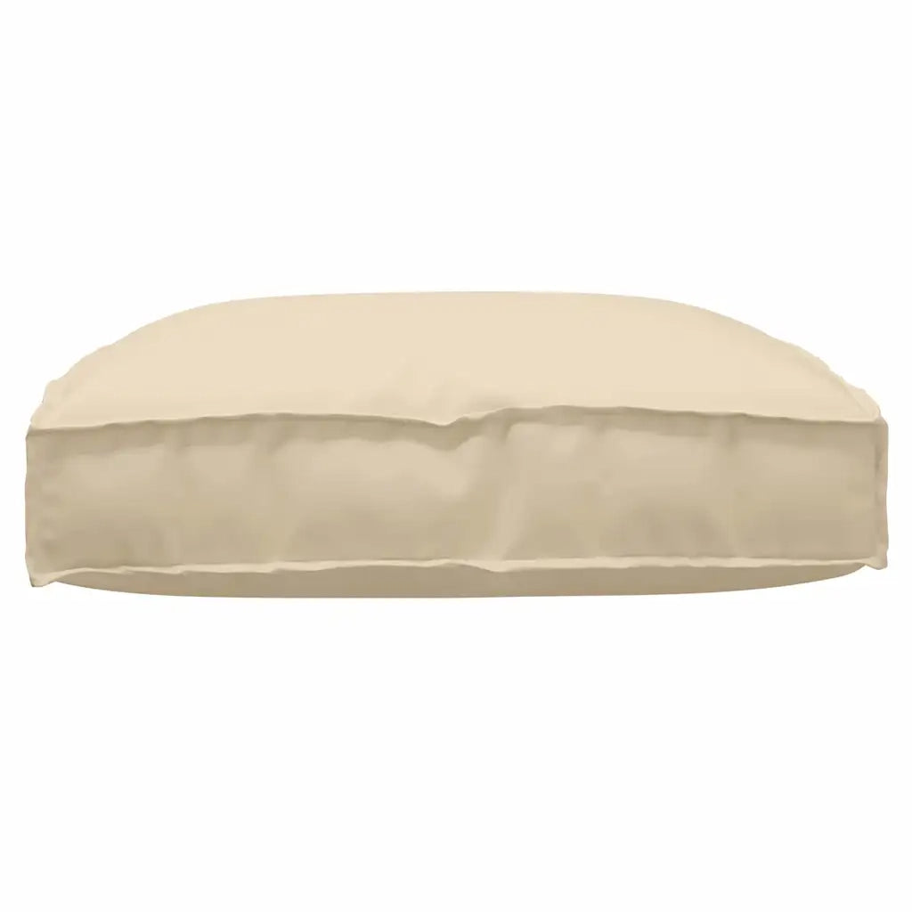 Cuscino Beige 80 x 80 x 12 cm Tessuto Oxford 42001511