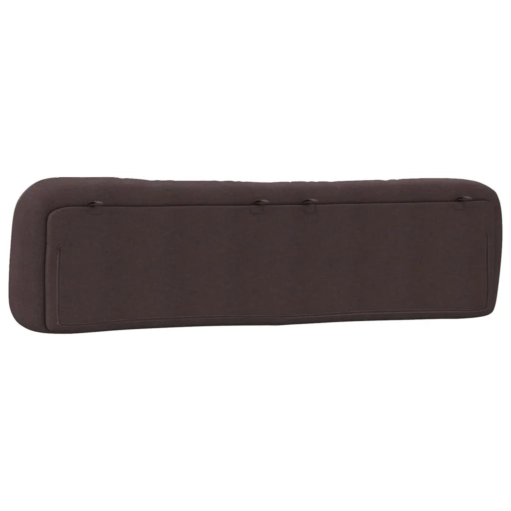 Cuscino Testiera Hvar Marrone Scuro 200 cm in Tessuto CFW5075977
