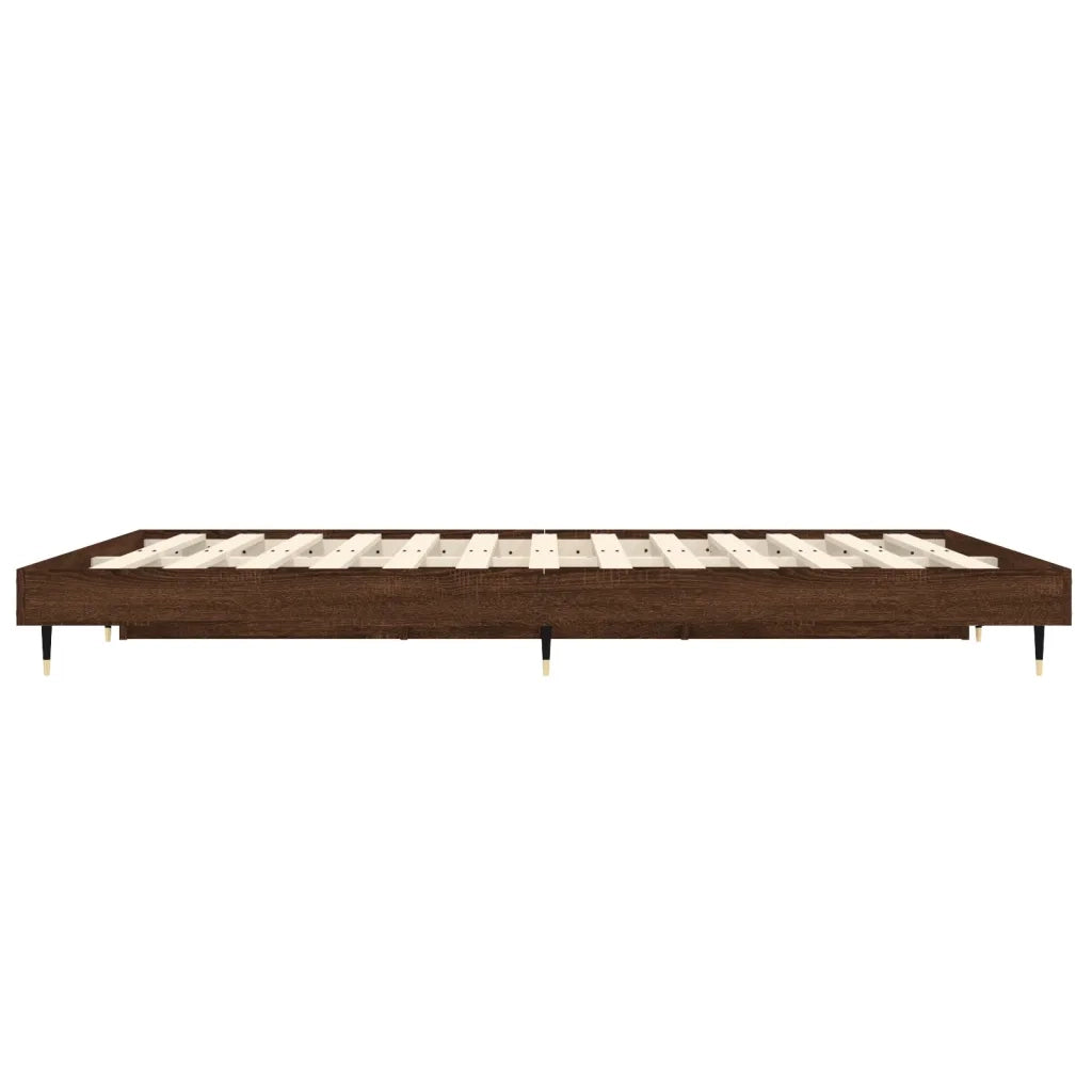 Giroletto senza Materasso Rovere Marrone 120x190 cm Truciolato 832196