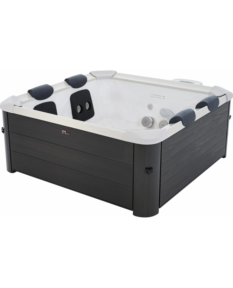 Minipiscina idromassaggio rigida da esterno, 6-8 sedute 180x180cm wi-fi smart Mspa Oslo Plus Aero