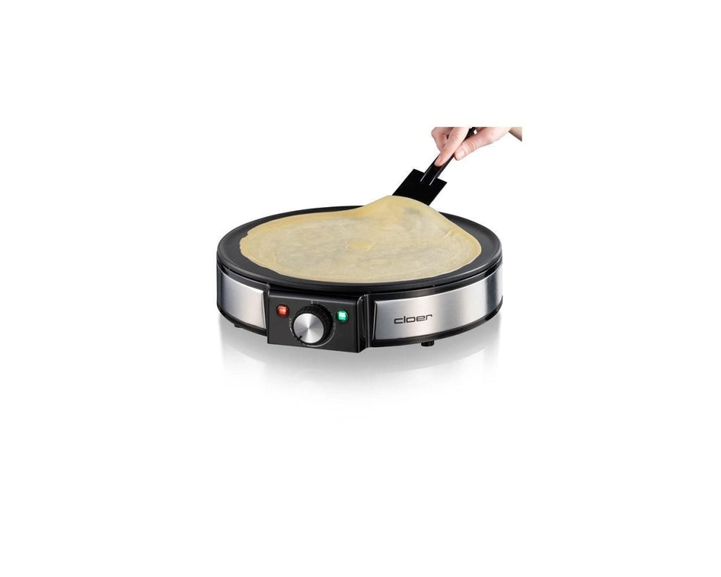 Cloer 6630 crepiera 2 crepe Nero, Acciaio inossidabile