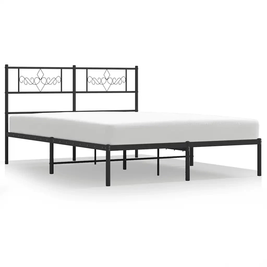 Giroletto con Testiera in Metallo Nero 150x200 cmcod mxl 105819