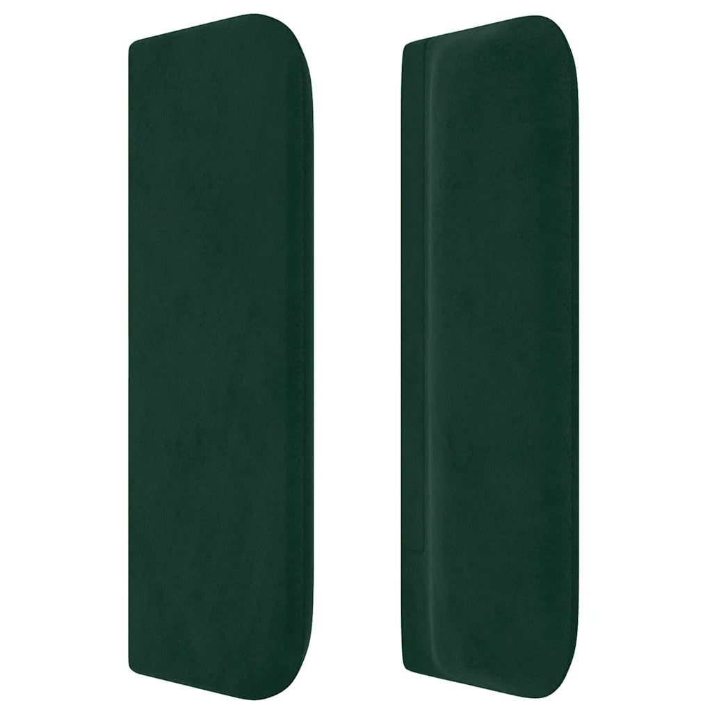 Testiera ad Orecchio Verde Scuro 83x16x78/88 cm in Velluto 3119137