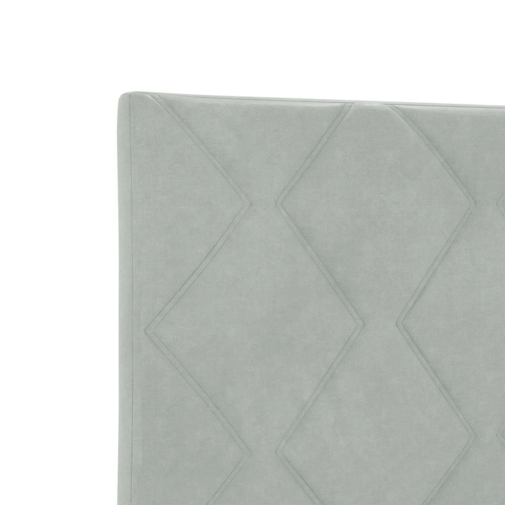 Letto con contenitore e materasso Grigio Chiaro 100 x 200 cm 3459729