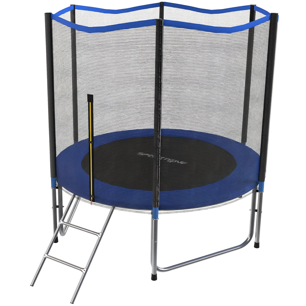 Trampolino 305 cm con rete di protezione e scaletta per esterni.