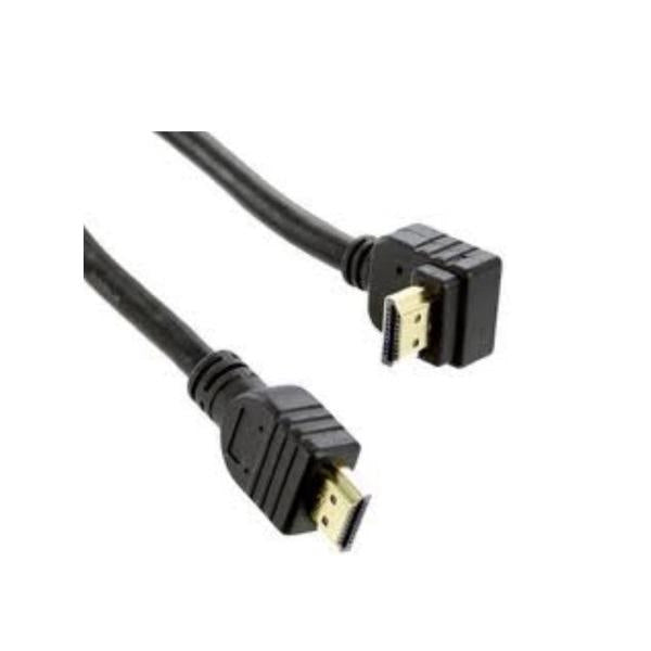 Tecno Cavo Hdmi 10 Metri Terminali Oro Con Uno Curvo Supporta 4k