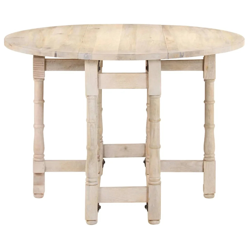 Tavolo da Pranzo Rotondo 110x76 cm in Legno Massello di Mango 321700