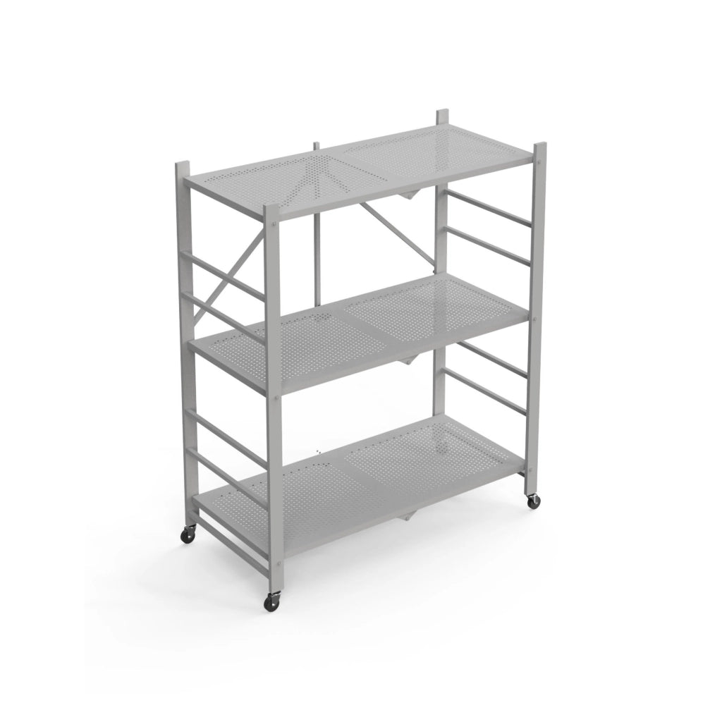 Cossato, Scaffali Ruote, 71x38x87h cm Grigio
