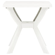 Tavolino da Giardino | Tavolo da Bistrot Bianco 70x70x72 cm in Plastica