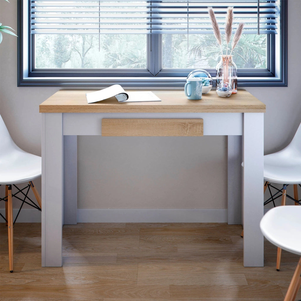 Paestum, Tavolo Allungabile 4 Posti, 110x50x79h cm Bianco Opaco