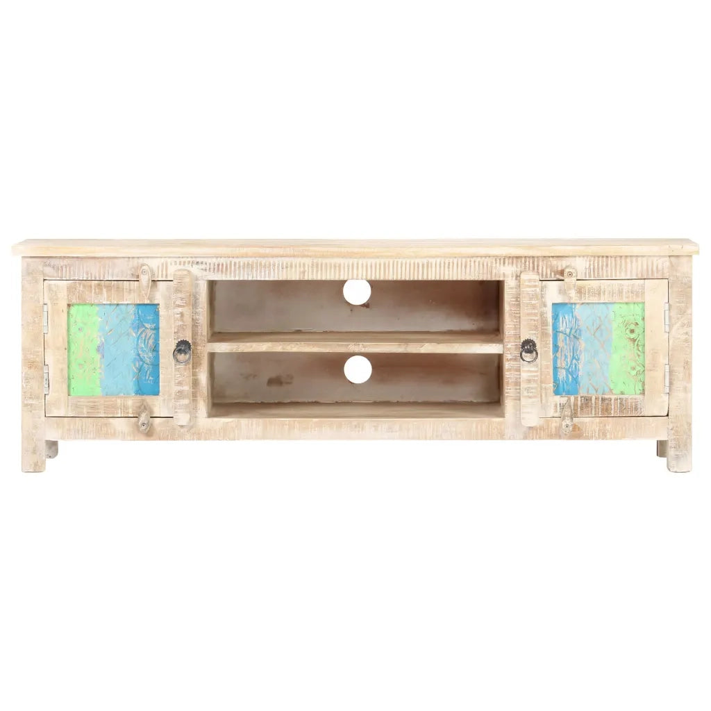 Mobile Porta TV 120x30x40 cm in Legno di Acacia Grezzo 320237