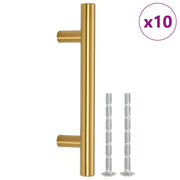 Maniglie per Mobili 10 pz Oro 64mm in Acciaio Inox CFW8651830