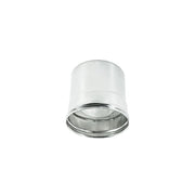 Raccordo inox f da 220mm per collegare tubo flessibile a tubo rigido