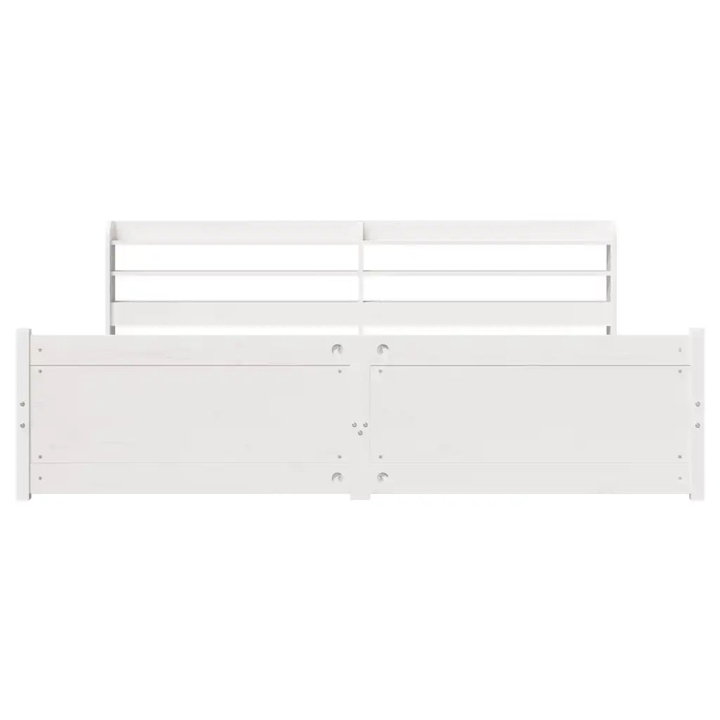 vidaXL Giroletto con Testiera senza Materasso Bianco 180x200 cm