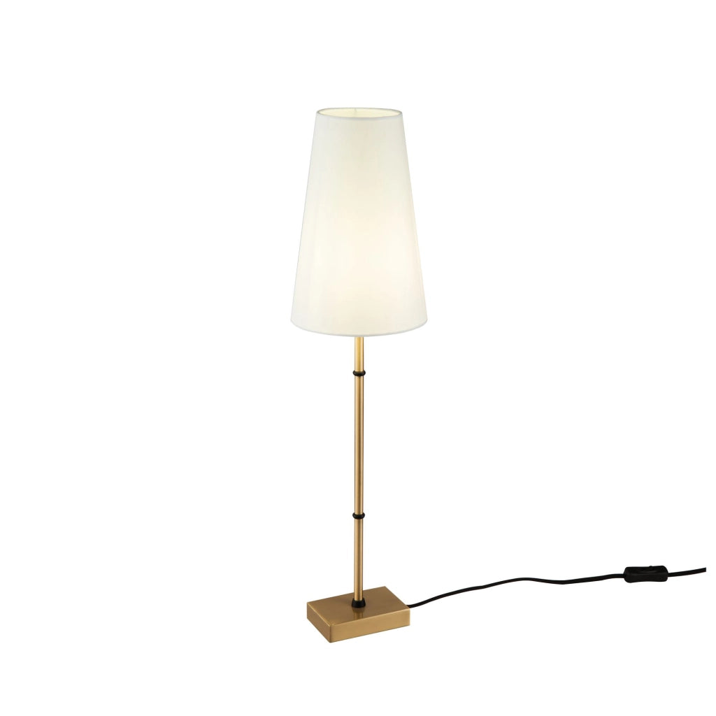 Maytoni Lampada da scrivania contemporanea Zaragoza 1 luce E14 ottone metallo diffusore PVC