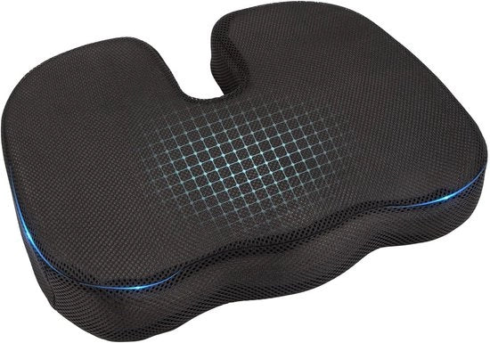Cuscino di supporto ergonomico in memory foam per seggiolini da ufficio e auto - Allevia la luce di una ernia, della scuffia e della schiena.