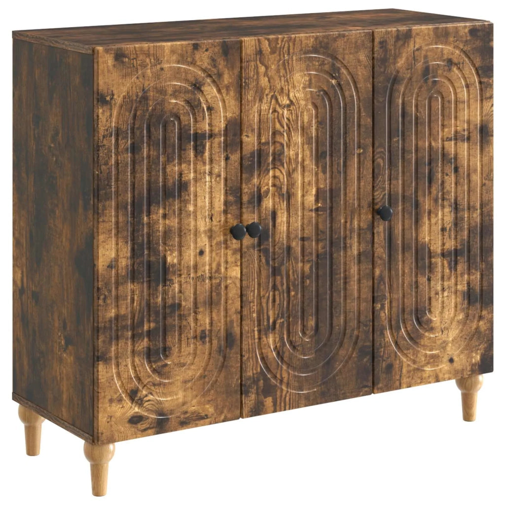 Credenza Rovere Fumo 89 x 34,5 x 80 cm Legno ingegnerizzato