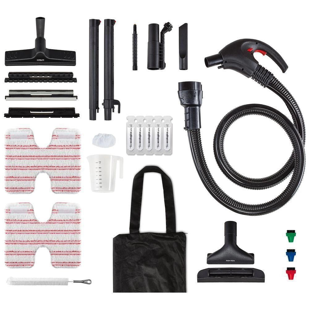 Polti Fav50_Multifloor Pulitore a vapore cilindrico 0,5 L 1350 W Rosso, Bianco