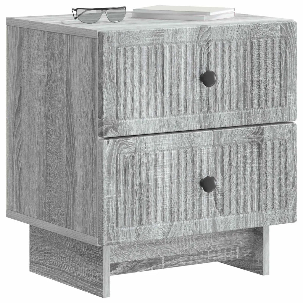 Armadio da Notte con cassetto Grigio Sonoma 43 x 34,5 x 47,5 cm 893847