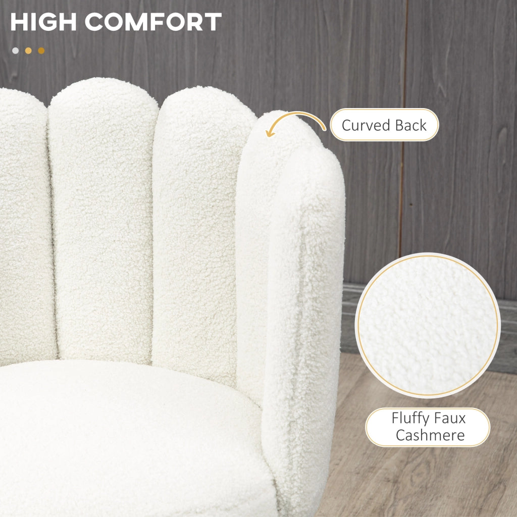 EasyComfort Set 2 Sgabelli Alti imbottiti con Poggiapiedi Regolabile Moderno da Cucina Pz in Poliestere, Acciaio e Gommapiuma, Bianco crema