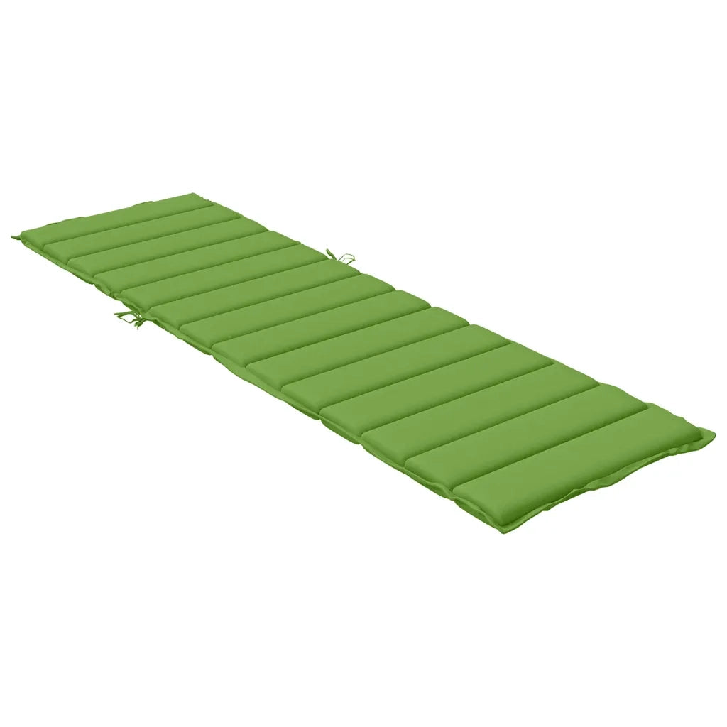 Cuscino per Lettino Prendisole Verde Mélange 200x60x4cm Tessuto 4002514