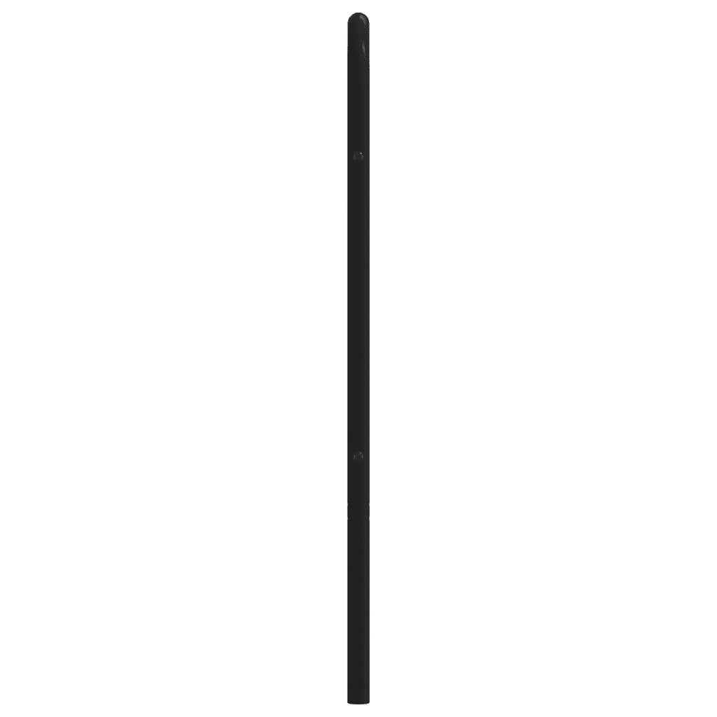 vidaXL Testiera in Metallo Nero 140 cm