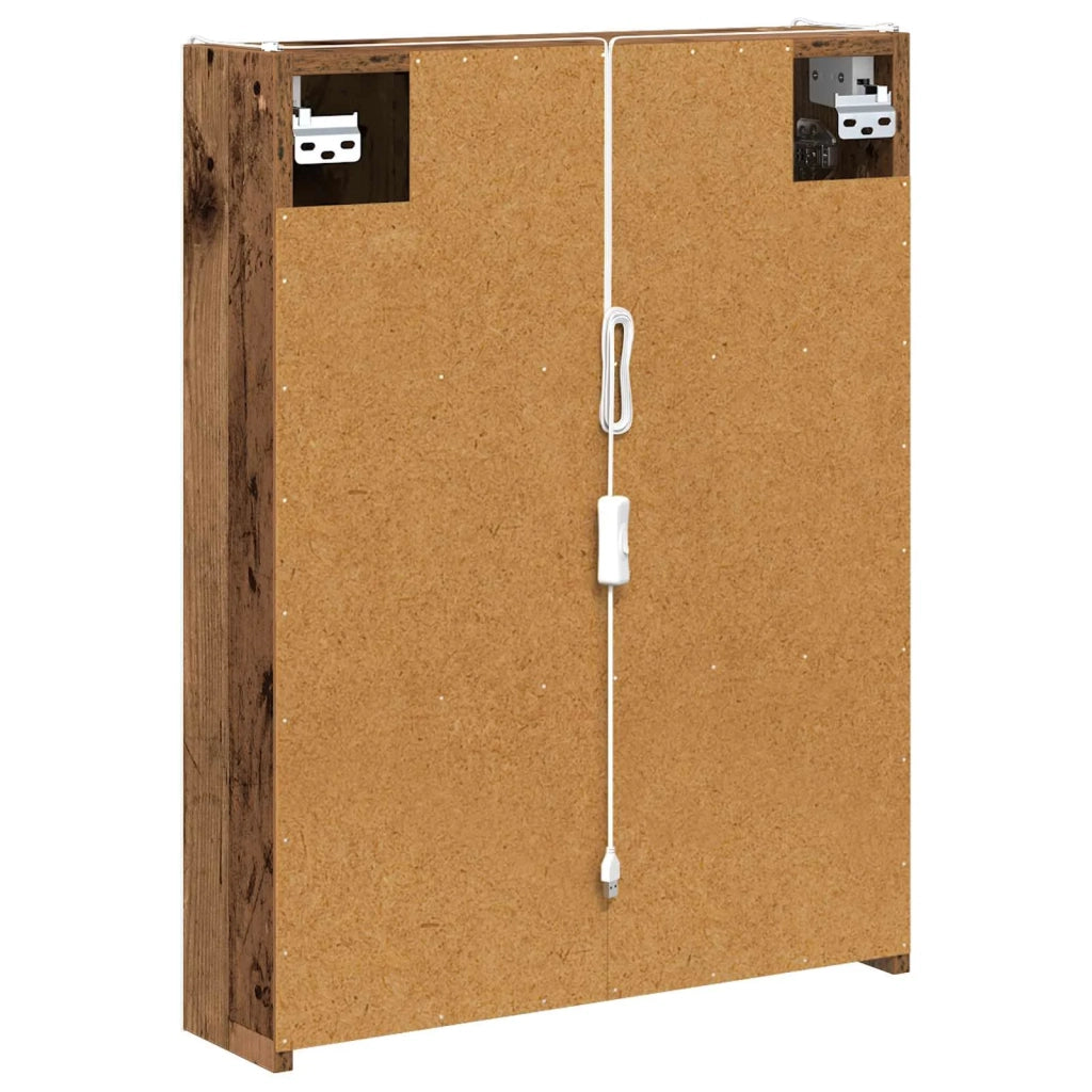 Mobiletto per specchio da bagno Legno vecchio