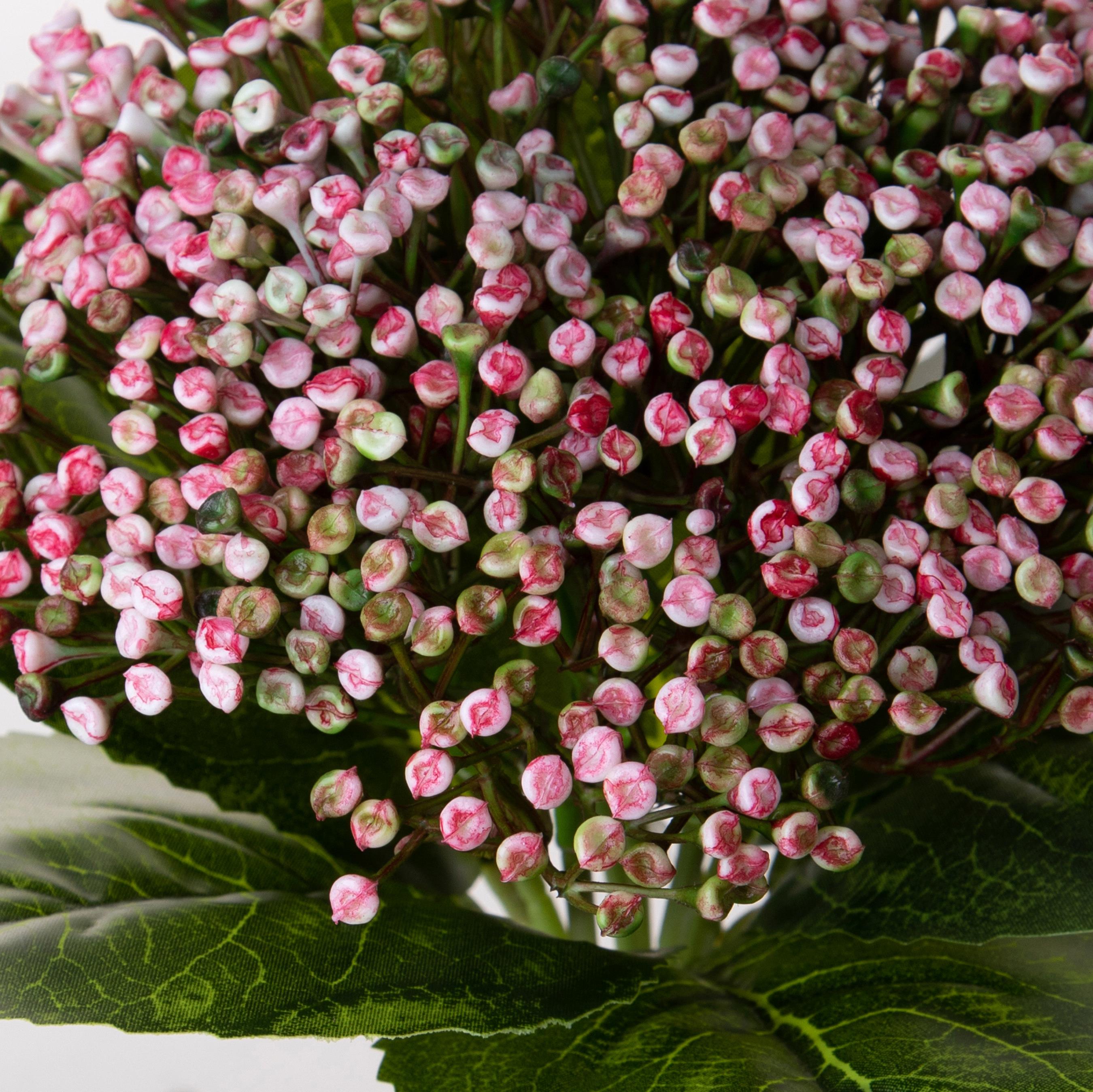 Set 6 Rami Artificiali Ortensia Cespugli 32 cm