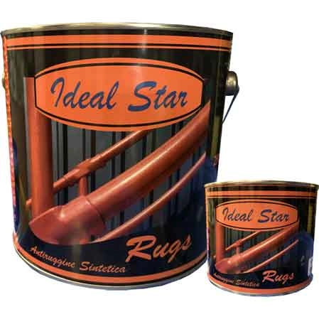 ANTIRUGGINE SINTETICA 'RUGS' IDEAL STAR 0,5 lt - Rosso - IDEAL STAR