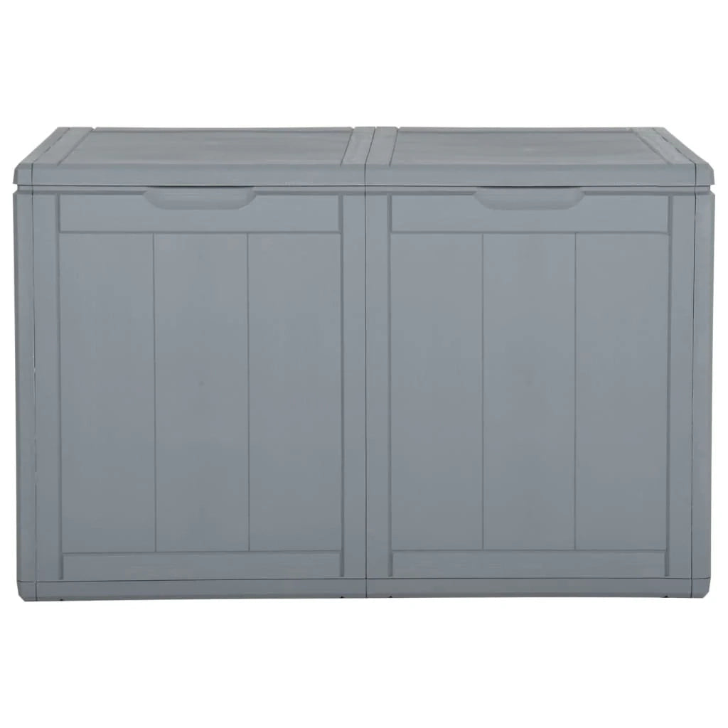 Baule da giardino 180 litri rattan PP grigio 02_0013015