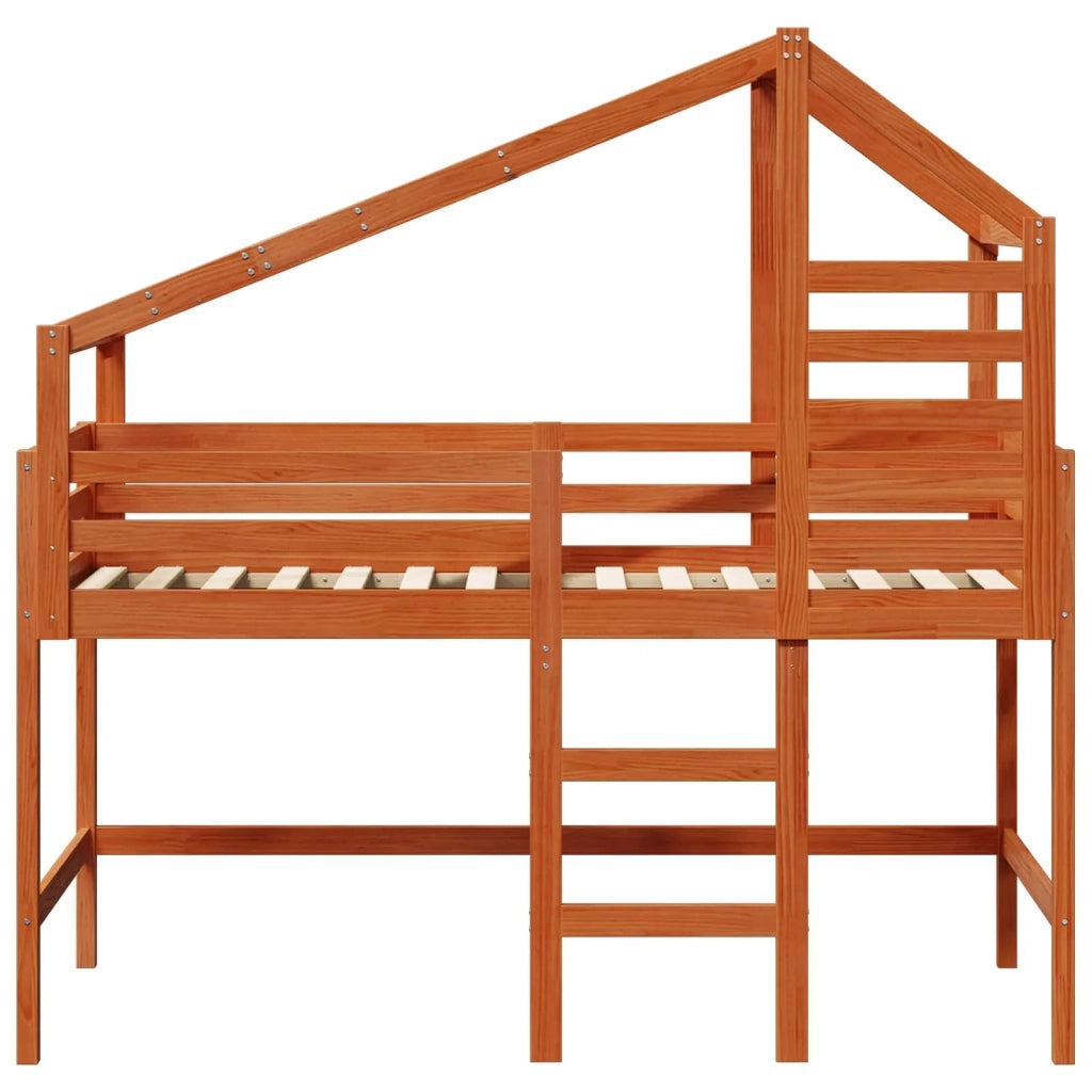 Struttura per letto soppalco Marrone Cera 90 x 190 cm 3422701