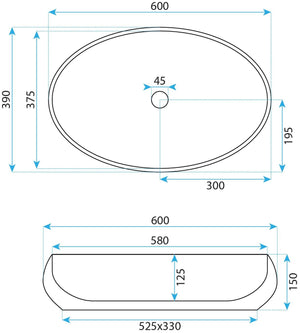 Lavabo Da Appoggio In Ceramica Rea Maya