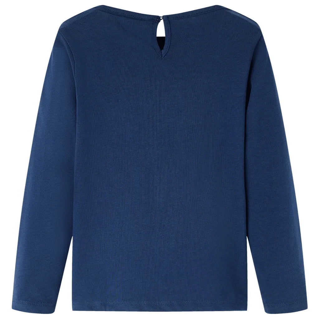Maglietta per Bambini Maniche Lunghe Blu Marino 104cod mxl 132060