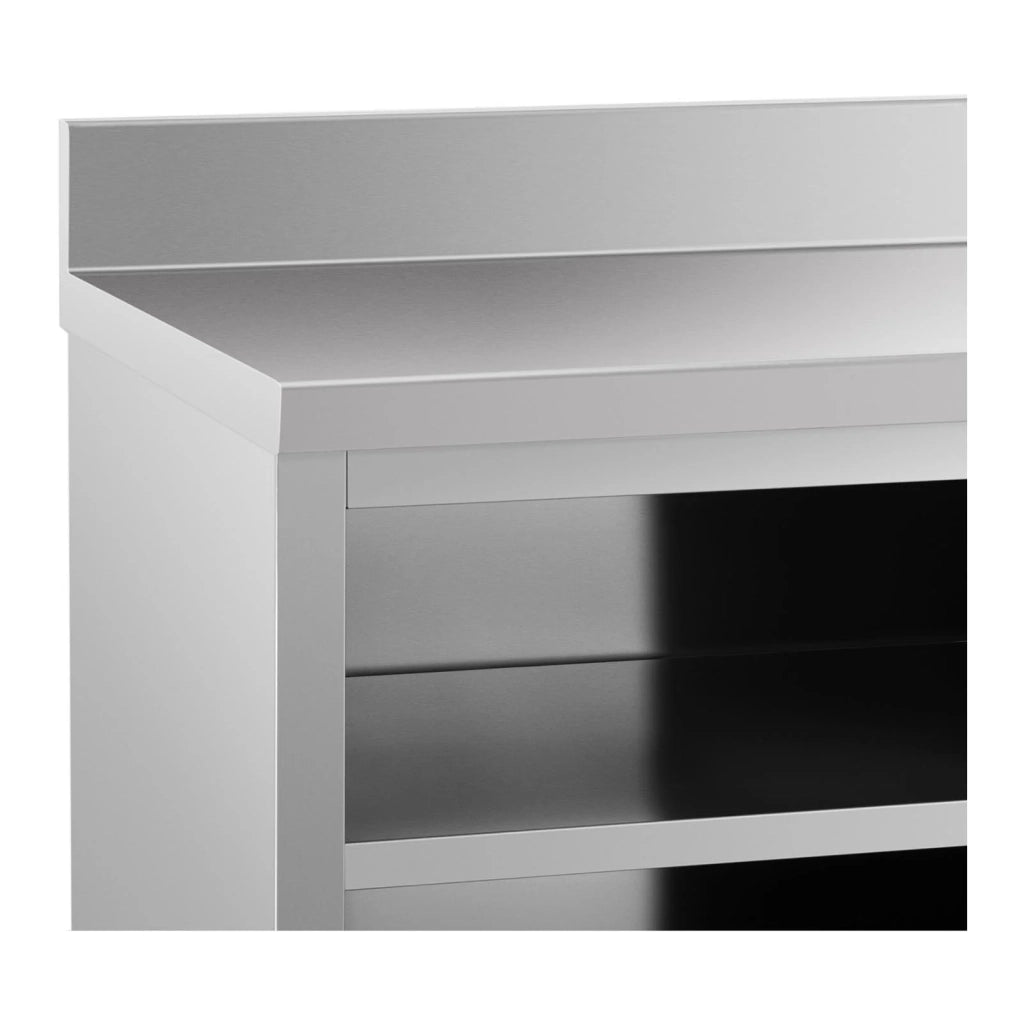 Base da cucina con ante scorrevoli paraschizzi (capacità 600 kg acciaio inox 1 ripiano) 14_0005088