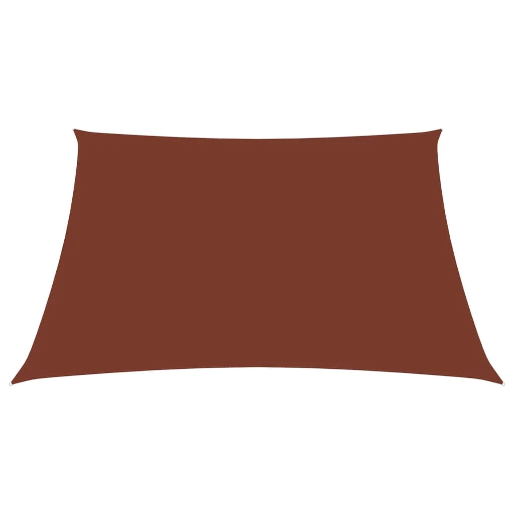 Vela parasole telo parasole quadrato tessuto Oxford 7 x 7 mt terracotta 02_0009545