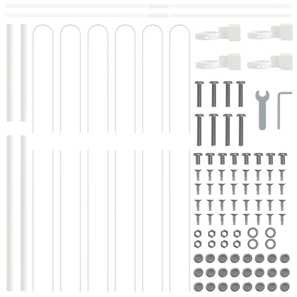 Recinzione per Giardino | Recinzione da cortile 2 pz Grigio 3,4 x 1 m